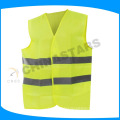 economy design 60gsm fabric grey tape high visibility vest